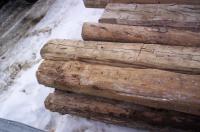 Beams to work on at the yard.