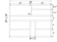 Quincy Roadhouse 20 x 26, Long joists